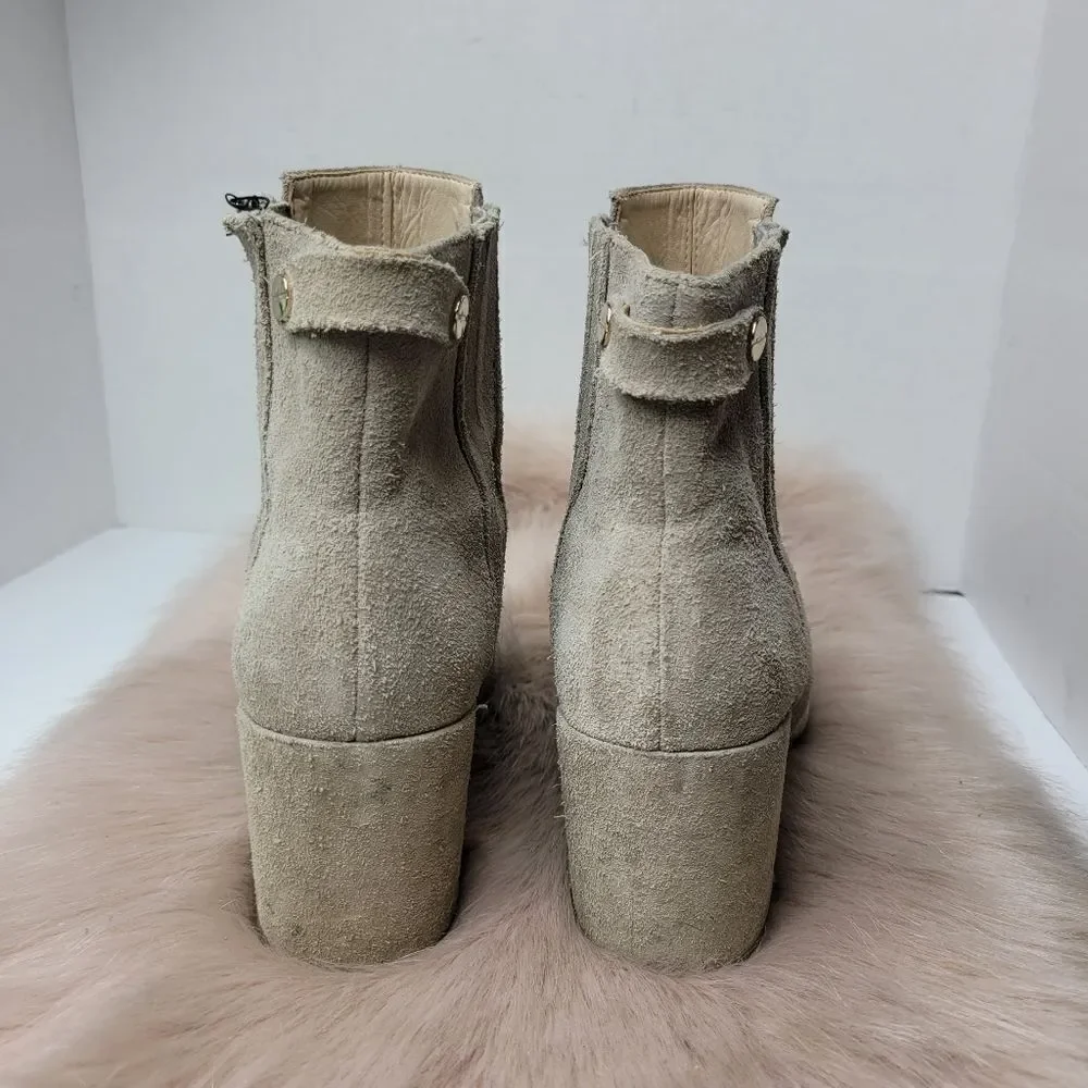 Zara Women's Grey Chelsea Ankle Bootie Shoes Size 6.5